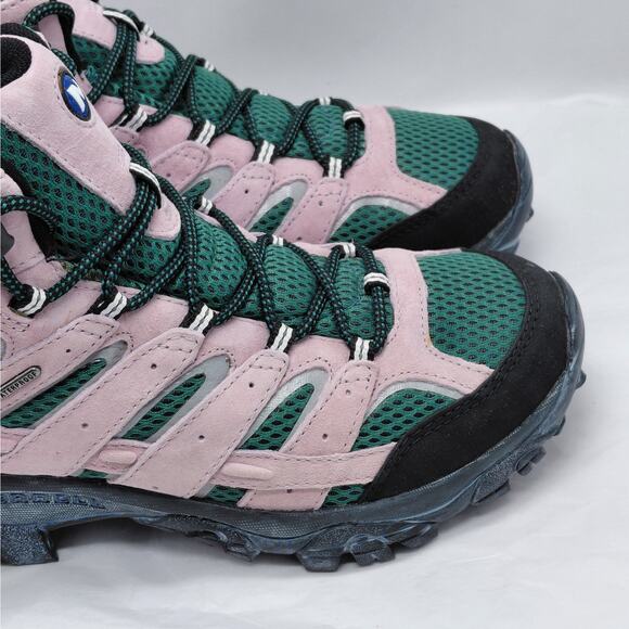 Merrell Outdoor Voices Collab Women Moab 2 Mid Waterproof Hiking Boot 10.5 Pink - Picture 3 of 12